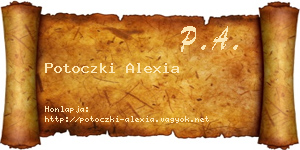 Potoczki Alexia névjegykártya